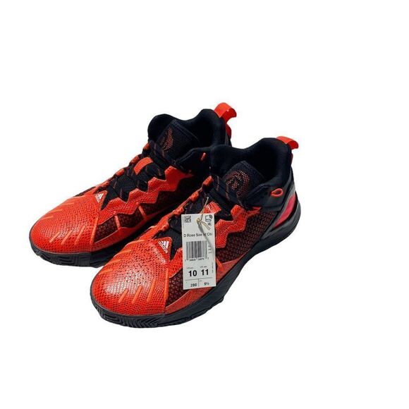 Adidas D ROSE SON OF CHI SHOES Core Black / Cloud White / Solar Red - Picture 11 of 15